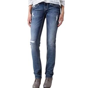 Rock Revival Alivia Low-Rise Straight Distressed Jeans